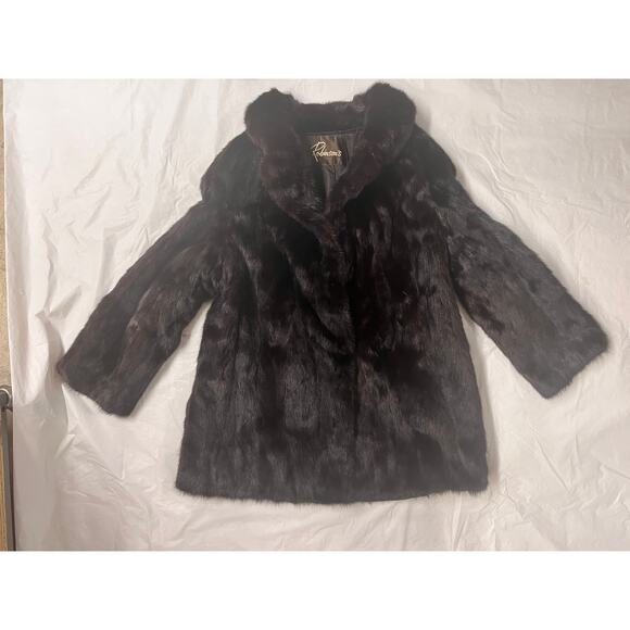 Vintage Robinson’s Fur Coat Jacket, Woman Size: M - Brown - Picture 13 of 15